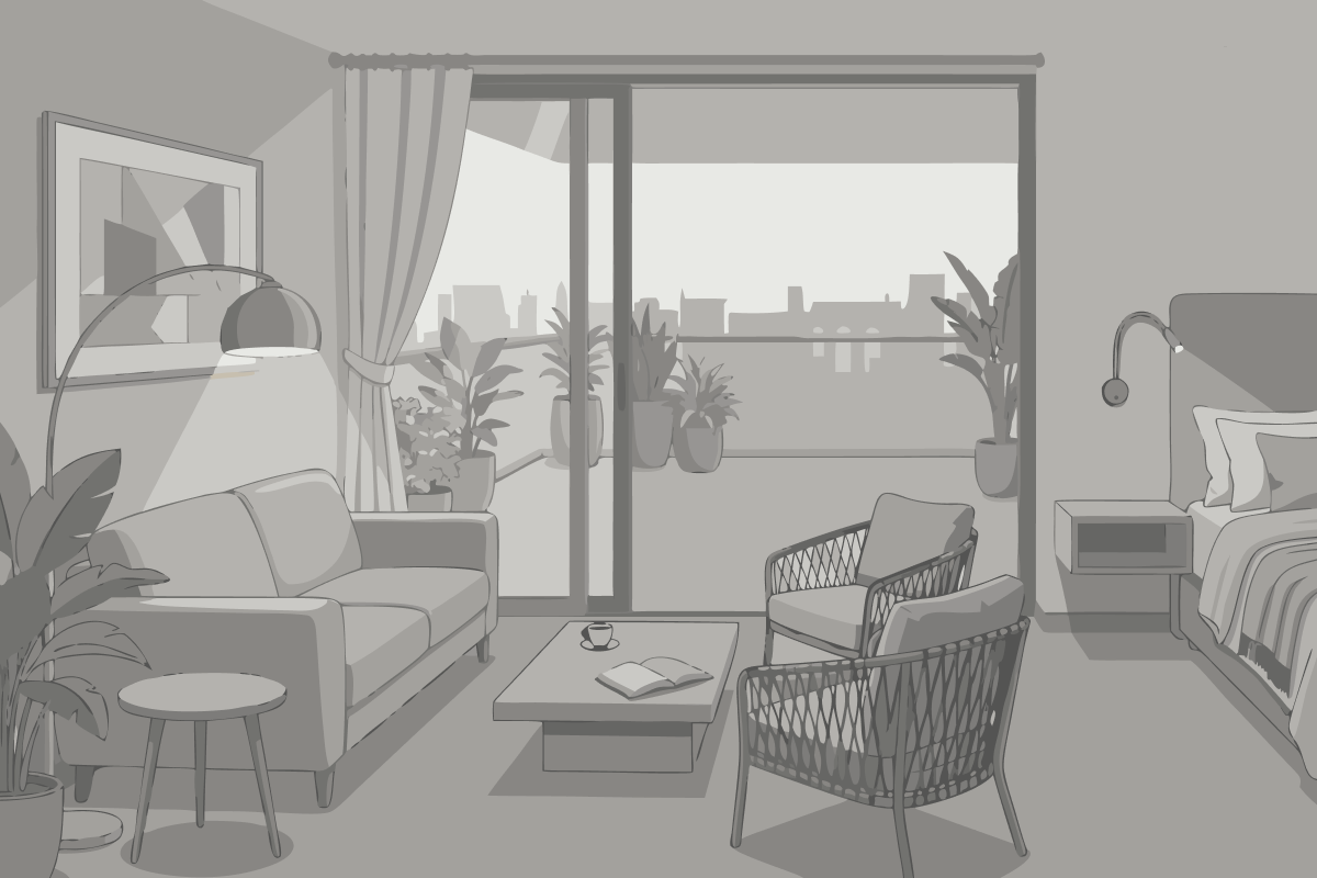 Standard Doppelzimmer mit Stadtblick - barrierefrei